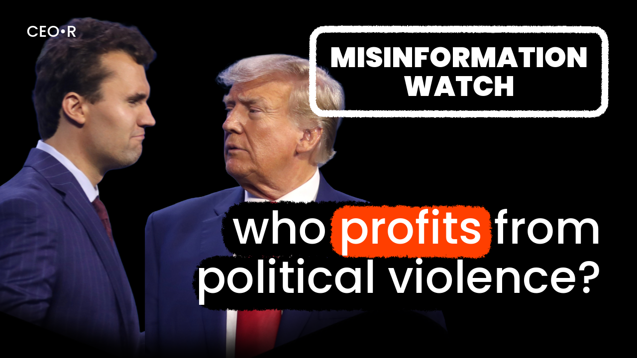Misinformation Watch: Who profits from political violence? – The CEO Retort Podcast